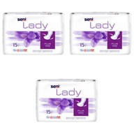 Vložky Seni Lady Plus, 3 balenia po 15 kusov Vložky Seni Lady Plus, 3 balenia po 15 kusov
