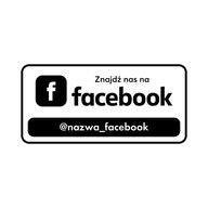Nálepka s menom FACEBOOK | 30x15 cm Nálepka s menom FACEBOOK | 30x15 cm