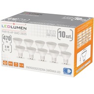 Sada 10x GU10 PAR16 LED žiarovky 5W=40W SMD 470lm 120° Bez blikania Sada 10x GU10 PAR16 LED žiarovky 5W=40W SMD 470lm 120° Bez blikania