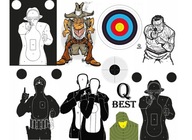 QNajlepší strelecký terč 40 kusov, mix papierových vzorov QNajlepší strelecký terč 40 kusov, mix papierových vzorov
