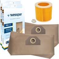 10x sáčky do vysávača Karcher WD3 WD2 + filter pre Karcher WD 3 200 MV3 MV2 10x sáčky do vysávača Karcher WD3 WD2 + filter pre Karcher WD 3 200 MV3 MV2