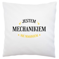 mechanik kúzelník mechanik kúzelník Biely vankúš mechanik kúzelník mechanik kúzelník Biely vankúš
