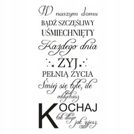 Nápis na stenu do izby - V našom dome - 169 Nápis na stenu do izby - V našom dome - 169
