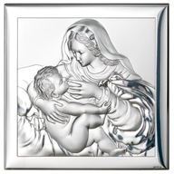 Strieborný obraz XL Matka Božia Ošetrovateľstvo SVADBA Krst