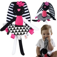 Mäkká farebná plyšová hračka Bunny Cuddly Sensory Fabric Mäkká farebná plyšová hračka Bunny Cuddly Sensory Fabric