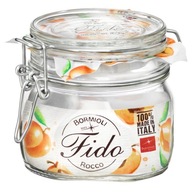 WECK SKLENENÁ DÓZA S FIDO SVORKOM 500 ML WECK SKLENENÁ DÓZA S FIDO SVORKOM 500 ML