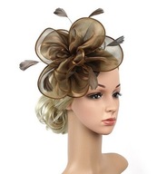FASCINATOR 507 HNEDÁ SVADOBNÁ KOL FASCINATOR 507 HNEDÁ SVADOBNÁ KOL