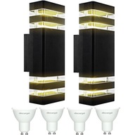 2x LED ZÁHRADNÉ VONKAJŠIE NÁstenné svietidlo 2x GU10 ČIERNA LED NÁstenné svietidlo NEUTRÁLNE 2x LED ZÁHRADNÉ VONKAJŠIE NÁstenné svietidlo 2x GU10 ČIERNA LED NÁstenné svietidlo NEUTRÁLNE
