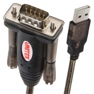 Unitek USB-A - RS-232 USB kábel 1,5 m čierny (USBT