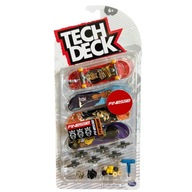 SPIN MASTER TECH DECK SET FINGERBOARD SKATEBOARD 4 KS FINESSE 6+