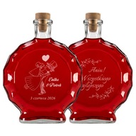 Medailónová fľaša 0,5l na tinktúry, šťavu z whisky, gravírovaná Medailónová fľaša 0,5l na tinktúry, šťavu z whisky, gravírovaná