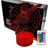 Nočná LED lampa Spiderman 3D LAMP Nočná LED lampa Spiderman 3D LAMP