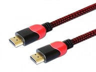 Kábel HDMI 2.0 určený pre PC, červeno-čierny, 1,8 m, GCL-01 Savio