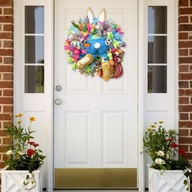 Jarný zajac veľkonočný vešiak na dvere