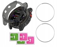 Sada puzdra + 2x sklo 9H Garmin Fenix 7 / Solar Sada puzdra + 2x sklo 9H Garmin Fenix 7 / Solar