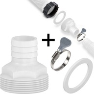 Konektor redukcie bazénového adaptéra 32x38mm so závitom 60mm + SVORNÉ TESNENIE Konektor redukcie bazénového adaptéra 32x38mm so závitom 60mm + SVORNÉ TESNENIE