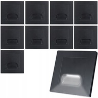 9xO SCHODISKOVÉ OSVETLENIE SCHODISKOVÁ LAMPA 230V LED ZAPUSTENIE DO KRABICE 9xO SCHODISKOVÉ OSVETLENIE SCHODISKOVÁ LAMPA 230V LED ZAPUSTENIE DO KRABICE