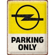 Retro kovový plagát 30x40cm Opel Parking Only