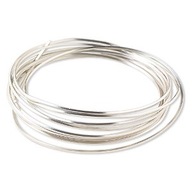 Strieborný, medený drôt 1,5mm - návin 10m Strieborný, medený drôt 1,5mm - návin 10m