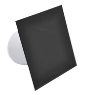 Kúpeľňový ventilátor čierne lesklé sklo s HIGRO