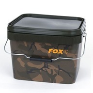 Vedro s klapkou na guličky Pellet a návnadu Fox Camo Square Bucket 10L Vedro s klapkou na guličky Pellet a návnadu Fox Camo Square Bucket 10L