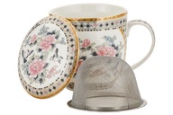 Hrnček s nálevníkom Flowers Pivoňka porcelánový nálevník 350 ml Hrnček s nálevníkom Flowers Pivoňka porcelánový nálevník 350 ml
