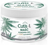 CUTIS Ł PSORIASIS konopná masť 20% + CBD 400 ml CUTIS Ł PSORIASIS konopná masť 20% + CBD 400 ml