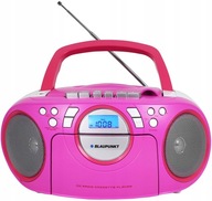 BLAUPUNKT FM CD AUX USB RÁDIO PREHRÁVAČ PRENOSNÝ RÁDIO BOOMBOX RUŽOVÝ BLAUPUNKT FM CD AUX USB RÁDIO PREHRÁVAČ PRENOSNÝ RÁDIO BOOMBOX RUŽOVÝ