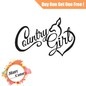 Čierna nálepka Ute Beauty Country Girl Deer Čierna nálepka Ute Beauty Country Girl Deer