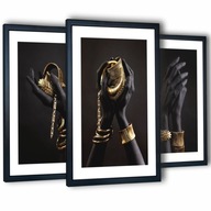 3 obrazy do obývačky, plagáty, rámy čiernych rúk, 129x63 3 obrazy do obývačky, plagáty, rámy čiernych rúk, 129x63