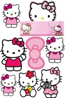 HELLO KITTY + NAME tortová oblátka, cukrová potlač HELLO KITTY + NAME tortová oblátka, cukrová potlač