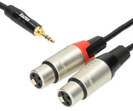 JACK KÁBEL 3,5 - 2X XLR JACK 3m AUDIO KLOTZ JACK KÁBEL 3,5 - 2X XLR JACK 3m AUDIO KLOTZ