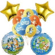 BLUEY BINGO BALOONS psi narodeninový set 15+2+2 BLUEY BINGO BALOONS psi narodeninový set 15+2+2
