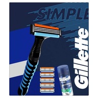 SADA GILLETTE SENZOR3 + 5 ČEPEĽOV + CESTOVNÝ GÉL