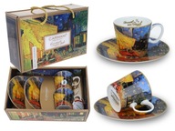 Kpt 2 šálky espressa Van Gogh Cafes v noci Kpt 2 šálky espressa Van Gogh Cafes v noci