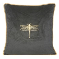 Dekoratívna obliečka na vankúš 45x45 Lori black gold velvet Eurofirany Dekoratívna obliečka na vankúš 45x45 Lori black gold velvet Eurofirany