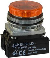 Signálna lampa 30mm žltá NEF30 LDG 24V-230V Promet