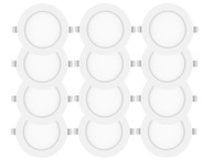 12x zapustený LED panel 12W držiak lampy 4000K pre závesný strop pre M-systém 12x zapustený LED panel 12W držiak lampy 4000K pre závesný strop pre M-systém
