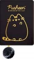 Pusheen The Cat Plyšový diár s bambulou A5 Soft Notebook Black