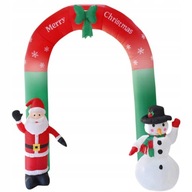 Christmas Arch Nafukovací LED Santa Claus snehuliak XXL