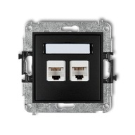 2X INTERNETOVÁ ZÁSUVKA BEZ RÁMU KARLIK MINI 12/12 2X INTERNETOVÁ ZÁSUVKA BEZ RÁMU KARLIK MINI 12/12