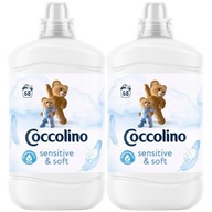 Coccolino citlivá čerstvá a mäkká tkanina opláchnutia tekutiny 2x1.7l 136 Práčovňa Coccolino citlivá čerstvá a mäkká tkanina opláchnutia tekutiny 2x1.7l 136 Práčovňa