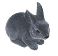 Zajačik velúrový vločkovaný zajačik 12 cm