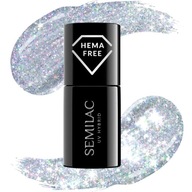 SEMILAC 460 Silver Fireworks Hybrid Varnish 7ml Silver Flash Effect SEMILAC 460 Silver Fireworks Hybrid Varnish 7ml Silver Flash Effect