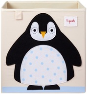 3 výhonky Box Toy Basket Penguin Black