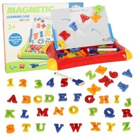 Náučná magnetická tabuľa na učenie čísel, červené písmená Náučná magnetická tabuľa na učenie čísel, červené písmená