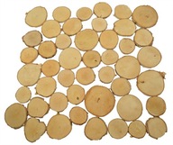 Plátky, guľatiny dreva 6-12 cm na stenu, krb