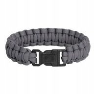 Paracord náramok Pentagon Pselion 20 cm Šedý
