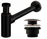 UNIVERZÁLNY UMÝVADLOVÝ SIPHON CLICK-CLACK STARÝ ČIERNY UNIVERZÁLNY UMÝVADLOVÝ SIPHON CLICK-CLACK STARÝ ČIERNY