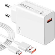 ORIGINÁLNA Xiaomi 67W QC nabíjačka + Mi Turbo 6A kábel ORIGINÁLNA Xiaomi 67W QC nabíjačka + Mi Turbo 6A kábel